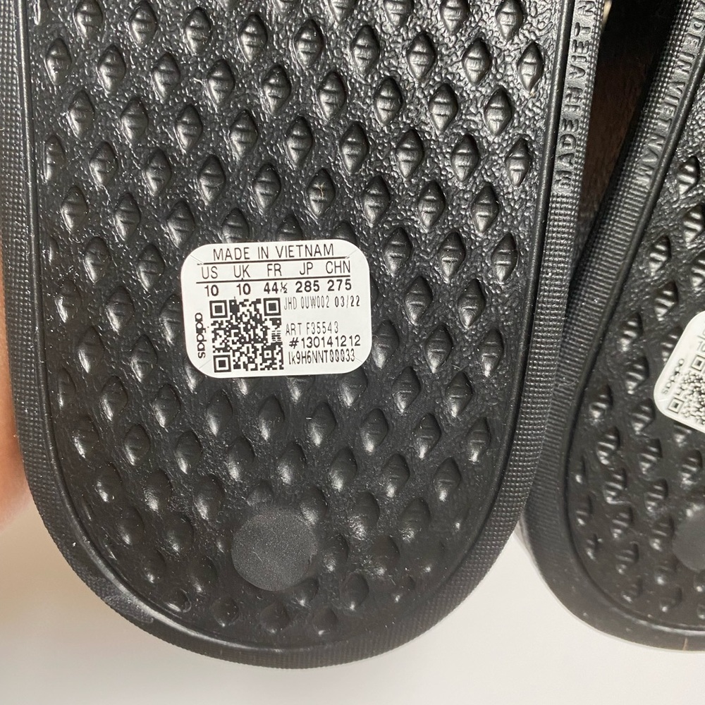 NWT Adidas Adilette Aqua White Slides - Picture 8 of 10